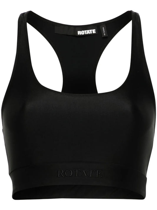 Logo-Embroidered Crop Top