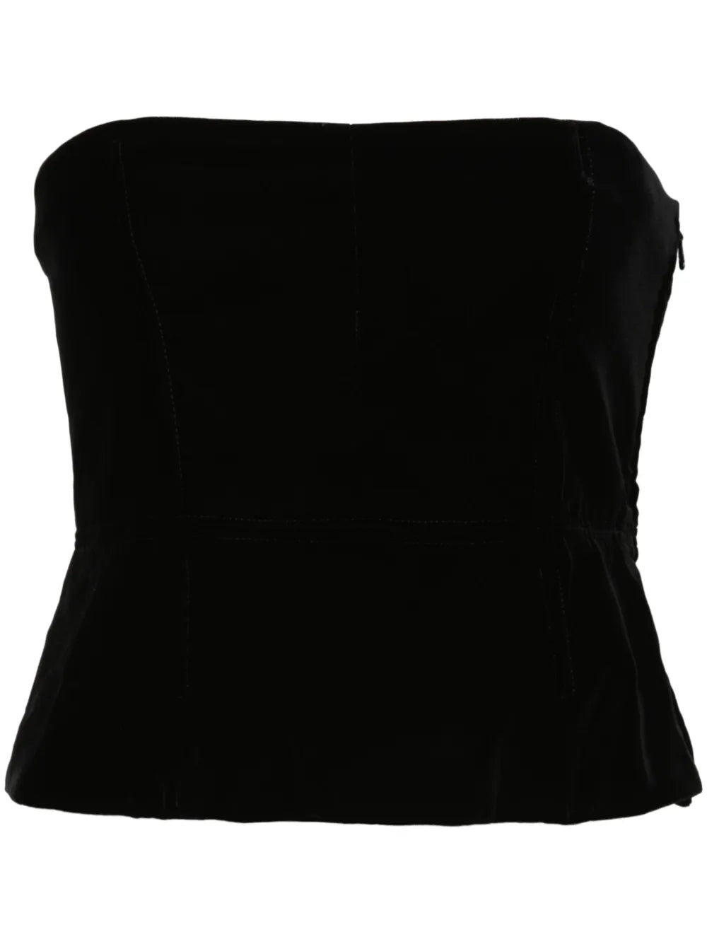 Velvet Strapless Corset
