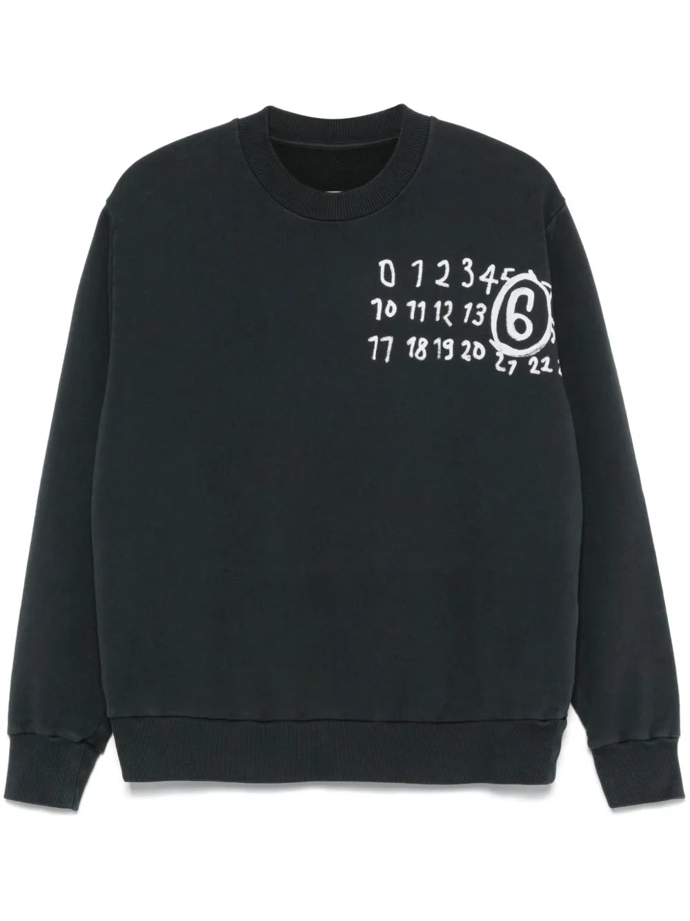 Numbers-Motif Sweatshirt