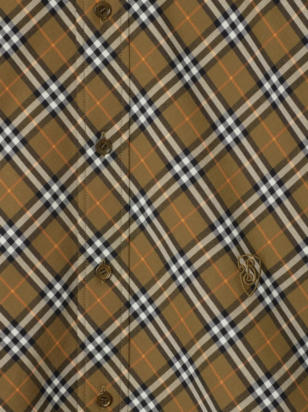 Check-Pattern Cotton Shirt