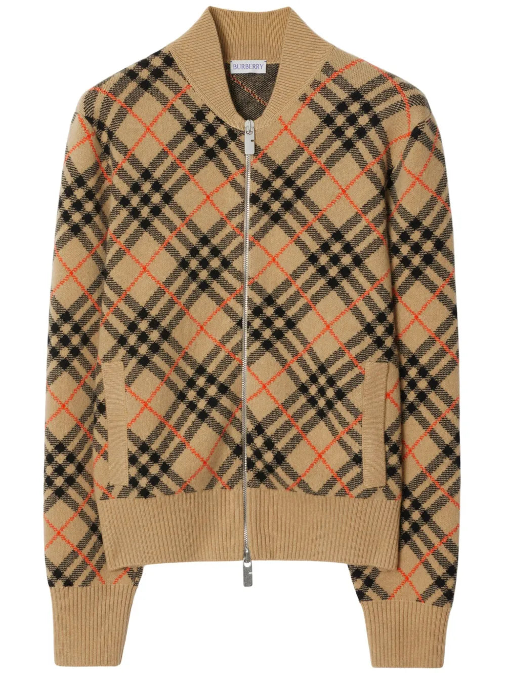 Cashmere Checkered Cardigan