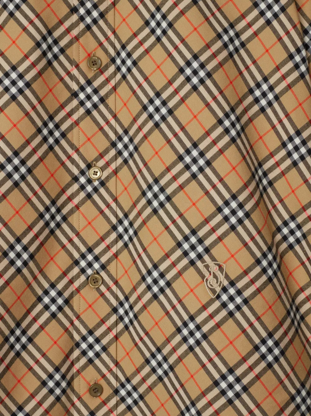 Check-Pattern Cotton Shirt