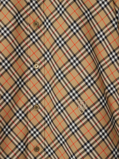 Check-Pattern Cotton Shirt