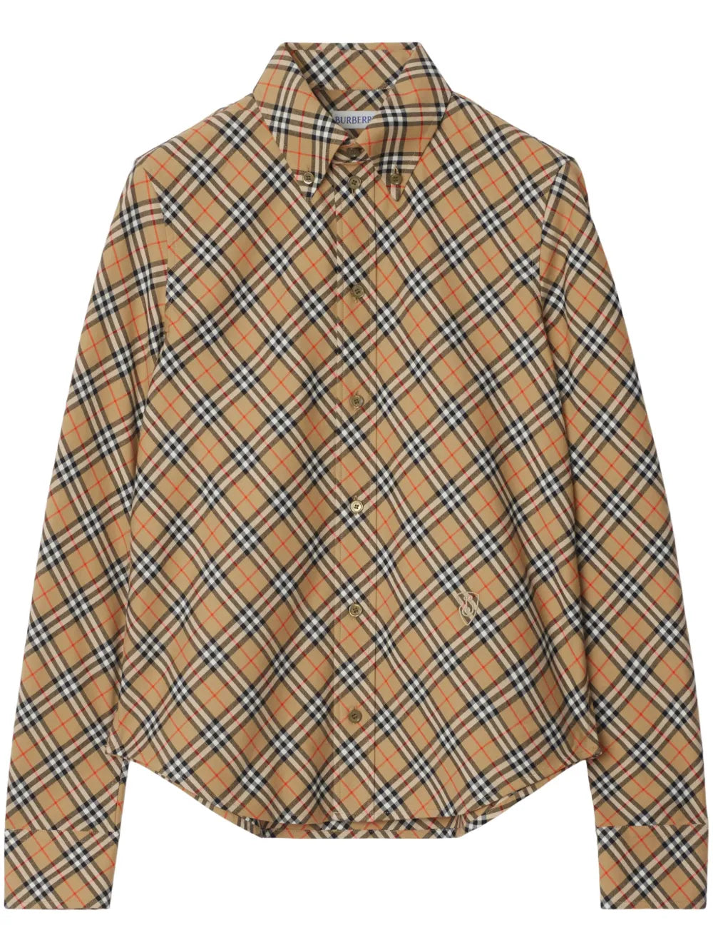 Check-Pattern Cotton Shirt