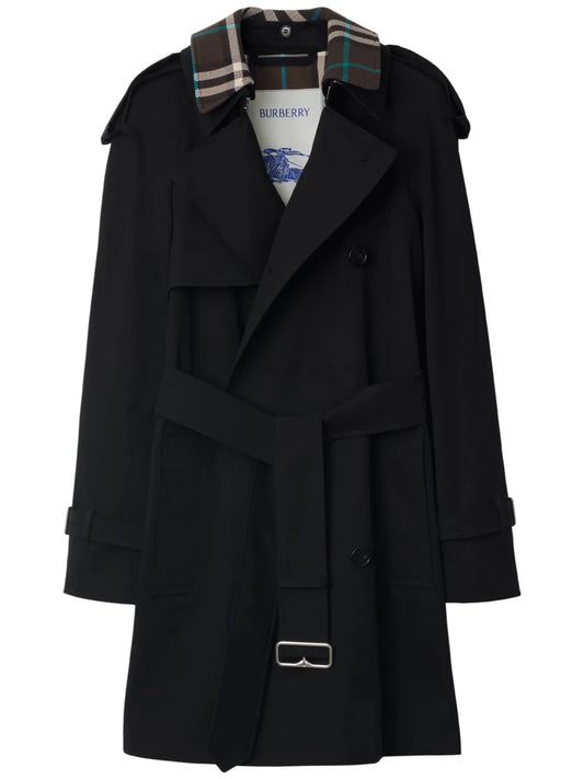 Detachable-Collar Trench Coat