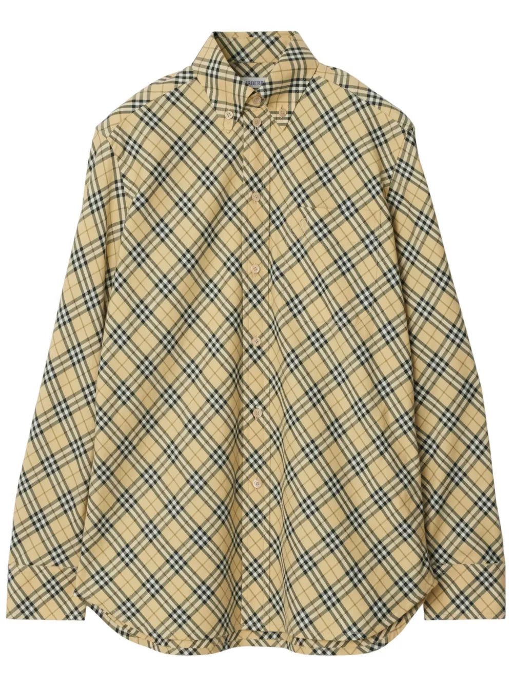 Check-Pattern Cotton Shirt