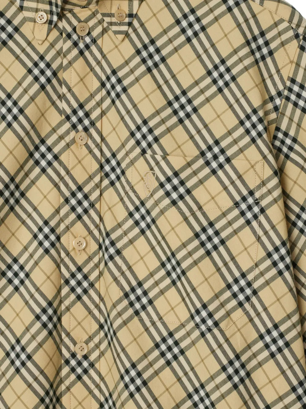 Check-Pattern Cotton Shirt