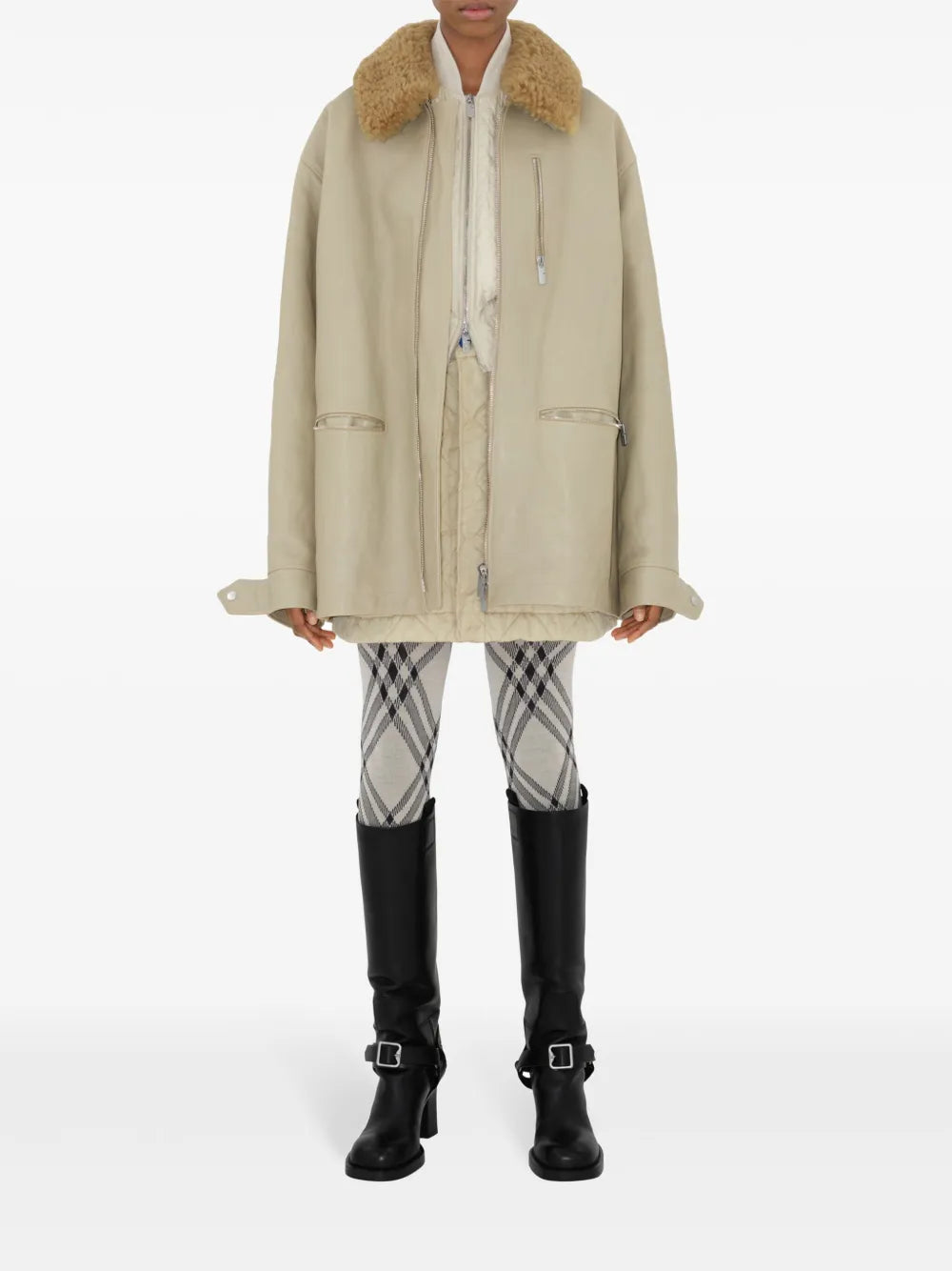 Leather Car Coat