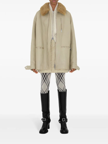 Leather Car Coat