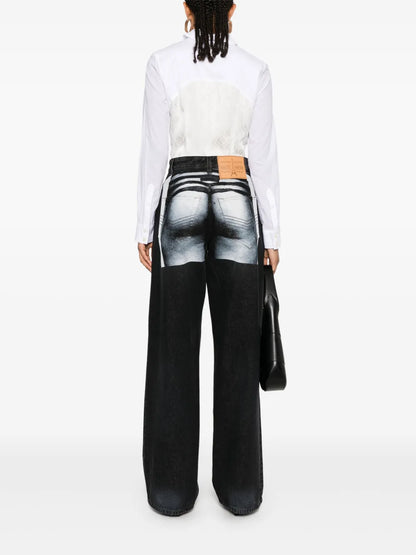 Body Marinière-Print Jeans