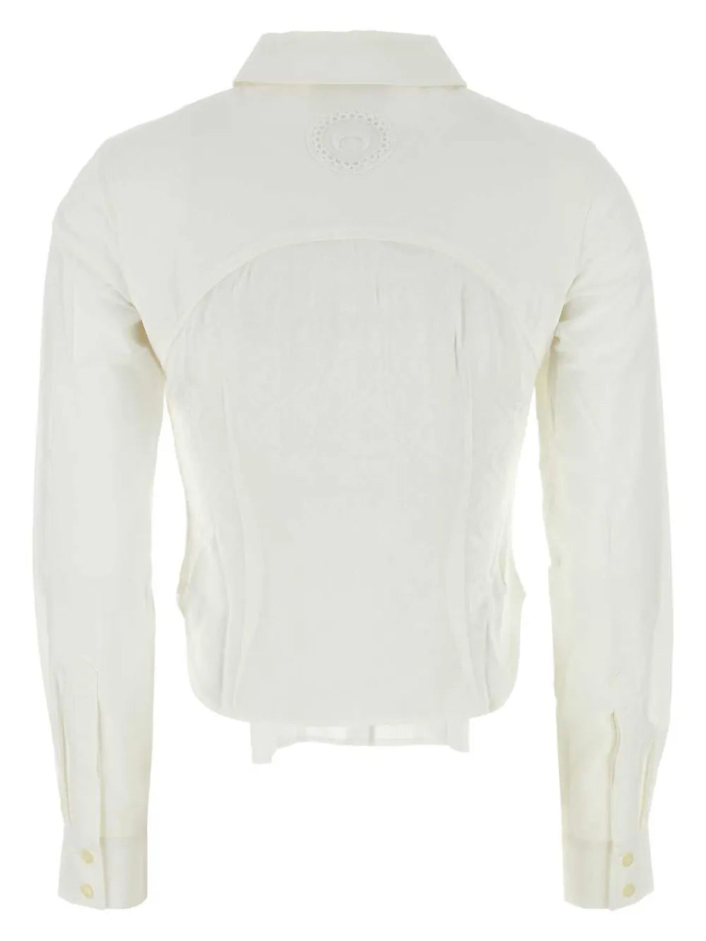 Corset-Style Cotton Shirt