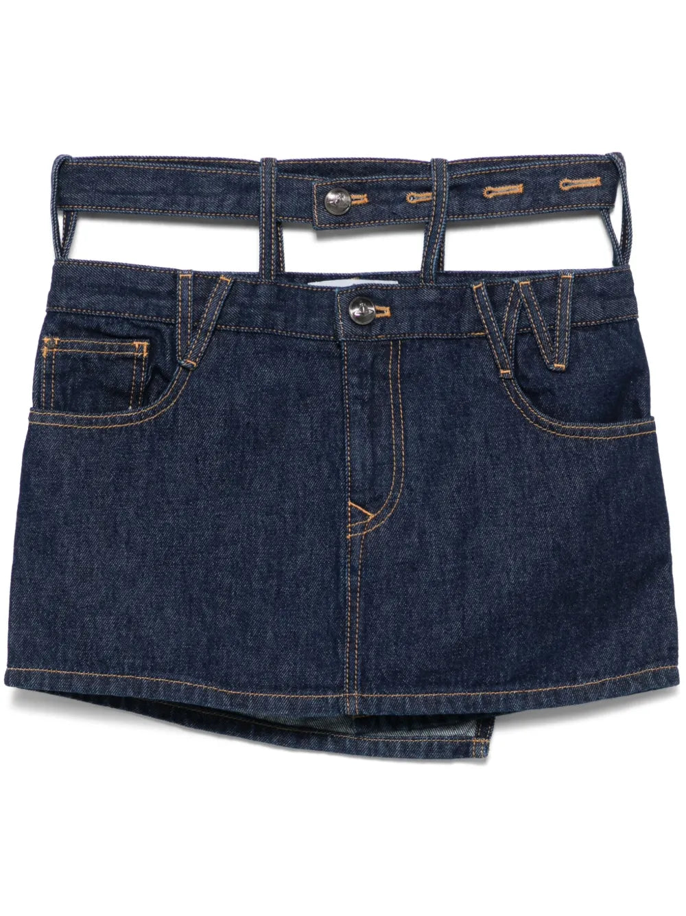 Double-Waisted Mini Skirt