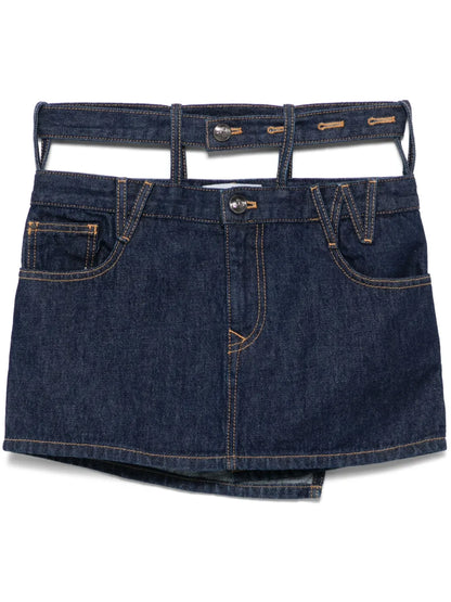 Double-Waisted Mini Skirt