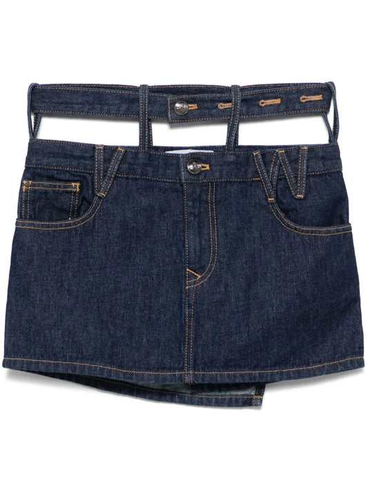 Double-Waisted Mini Skirt