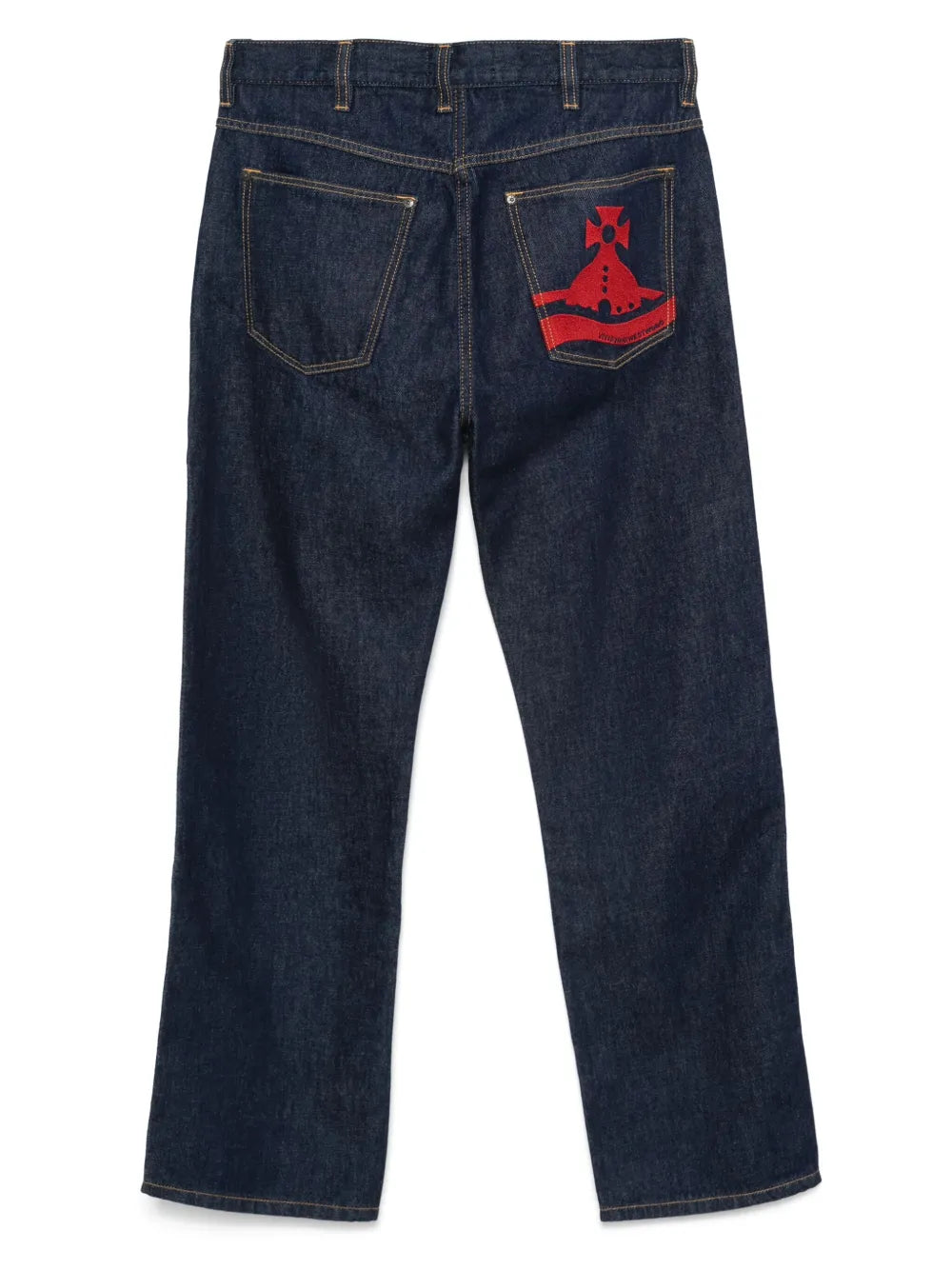 Embroidered Straight Jeans