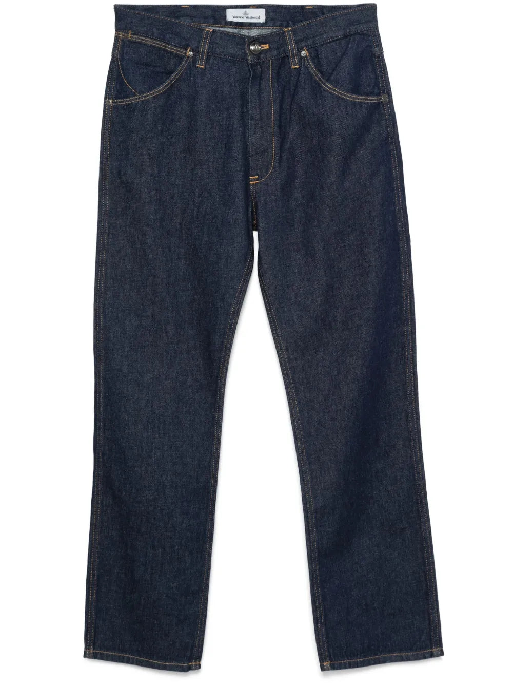 Embroidered Straight Jeans