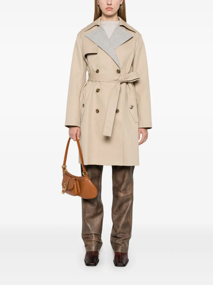 Prince Of Wales Check Trench Coat