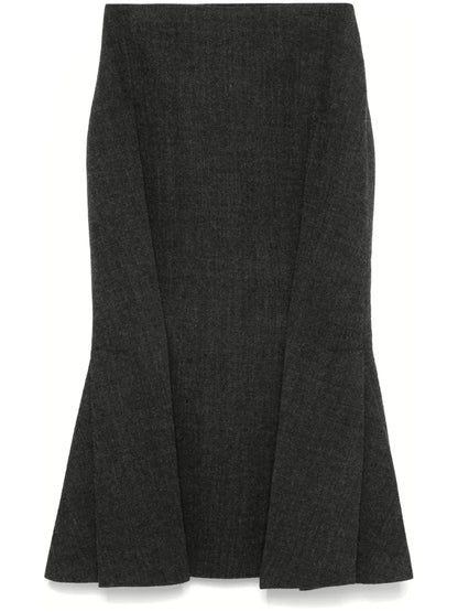 Pleated Midi Skirt