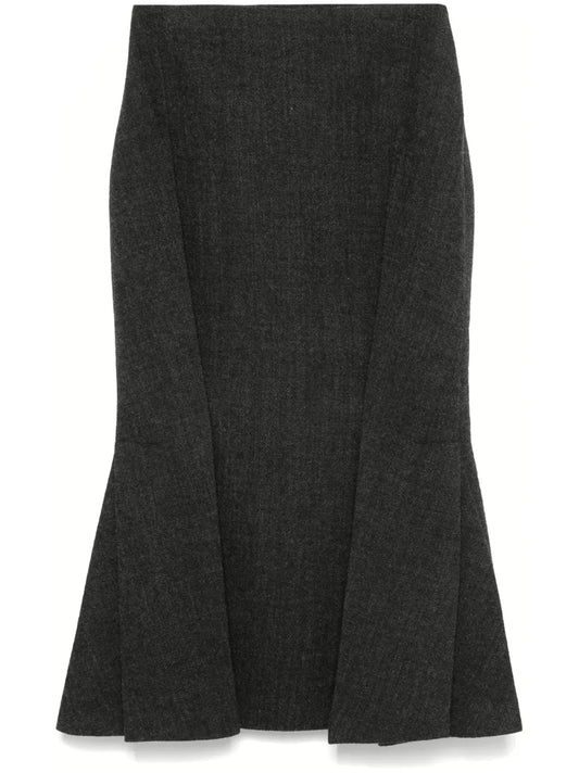 Pleated Midi Skirt