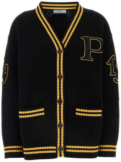 Logo-Appliquéd Cardigan