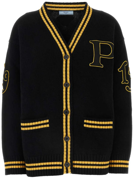 Logo-Appliquéd Cardigan