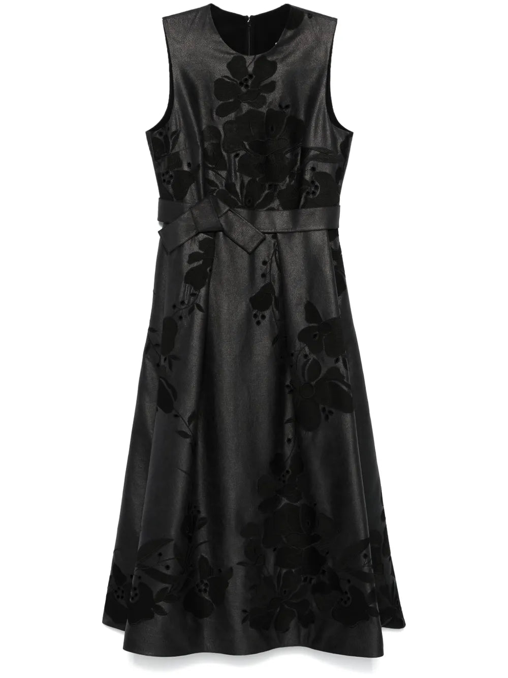 Floral-Embroidered Maxi Dress