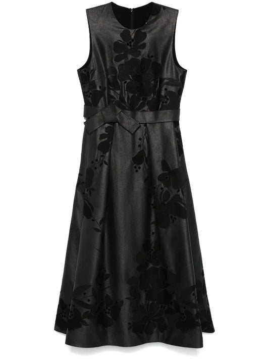 Floral-Embroidered Maxi Dress