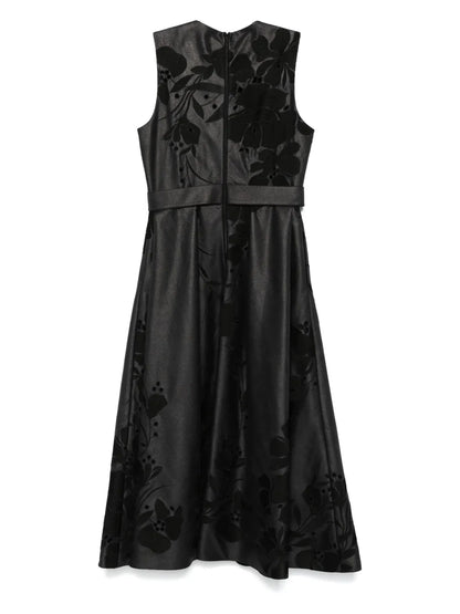 Floral-Embroidered Maxi Dress