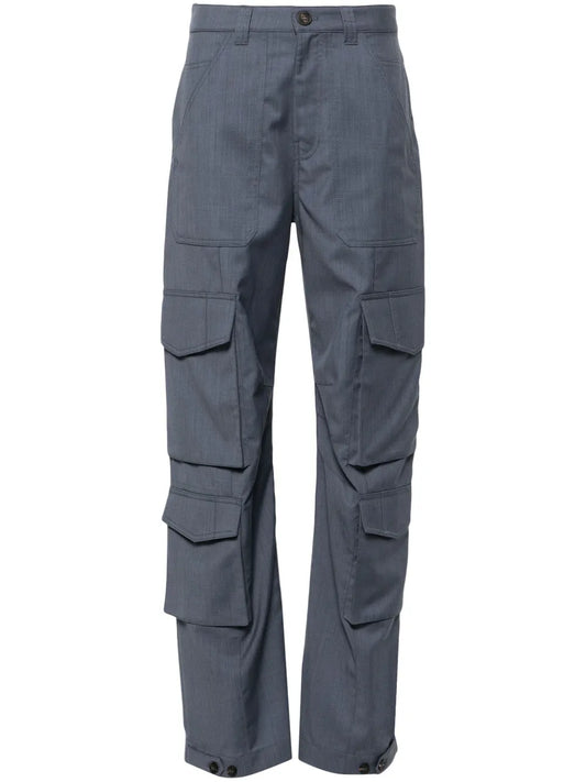 Virgin-Wool Cargo Pants
