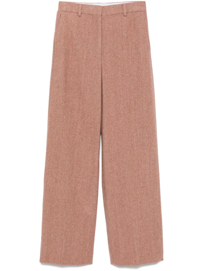 Mélange-Effect Trousers
