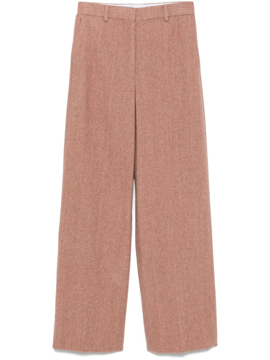 Mélange-Effect Trousers