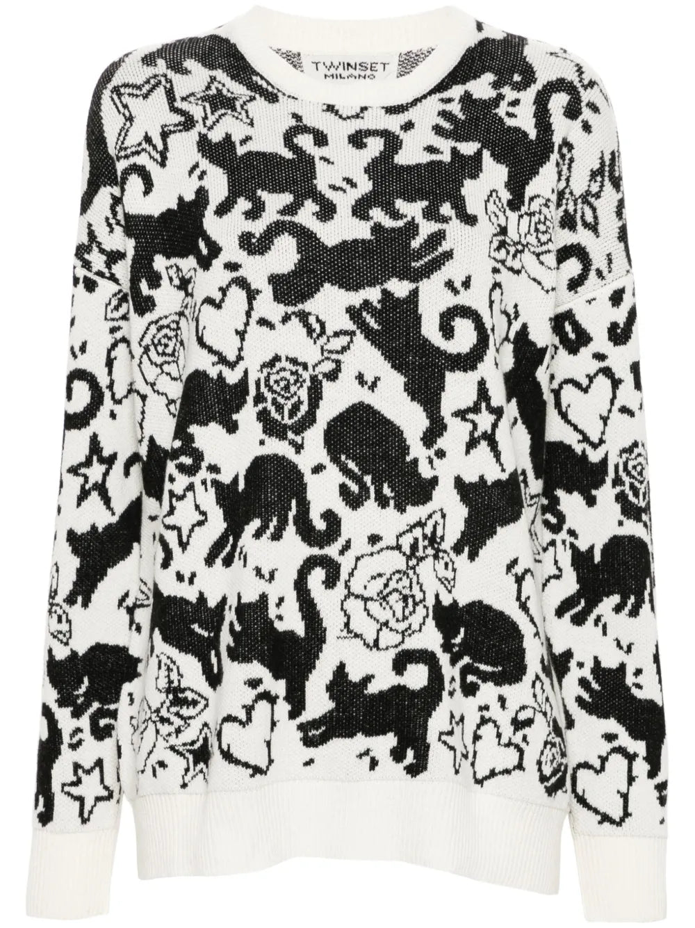 Patterned Jacquard Sweater