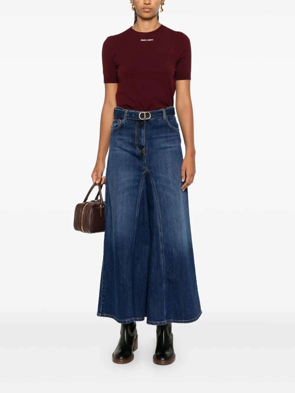 Logo-Buckle Jeans