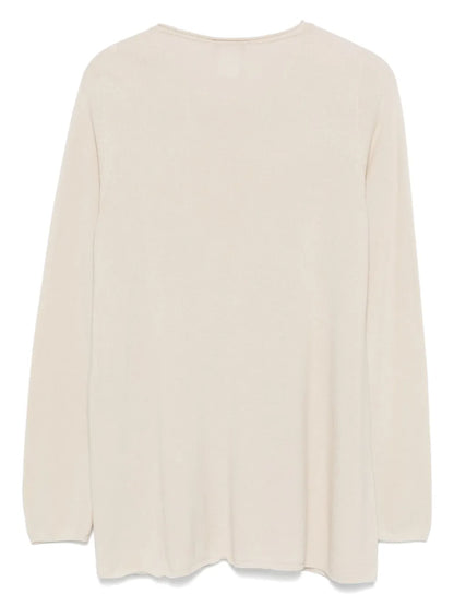 Rolled-Trim Sweater