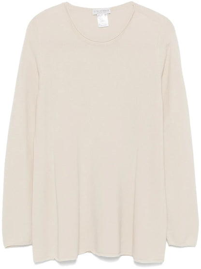 Rolled-Trim Sweater