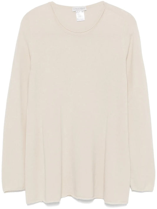 Rolled-Trim Sweater