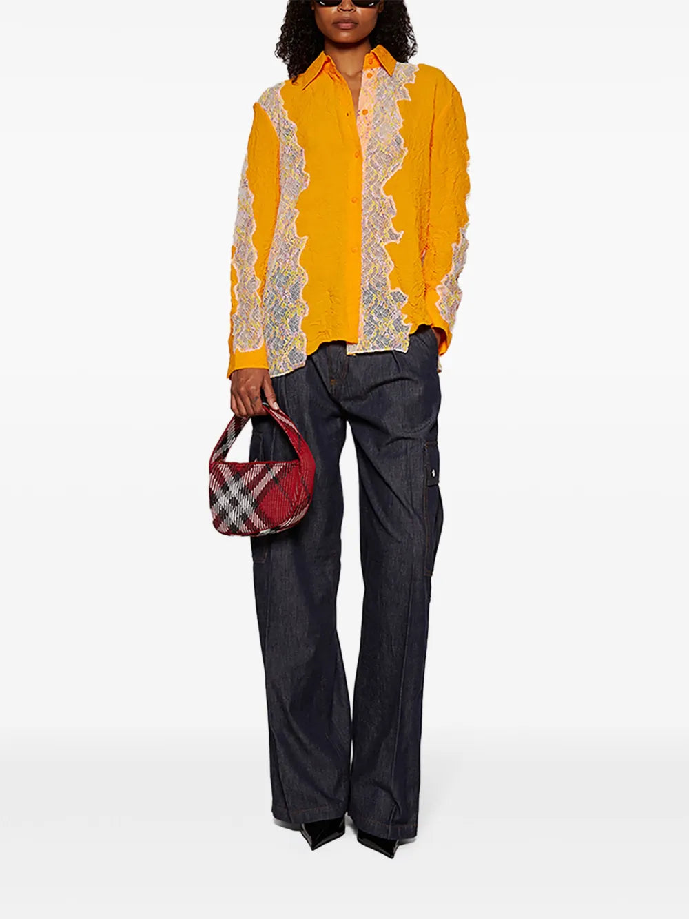 Crimped Lace Shirt
