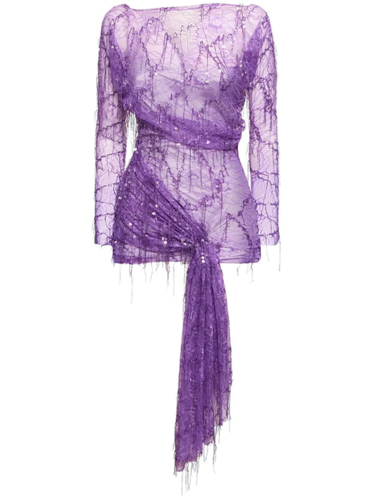 Enceased Beaded Ivy Lace Dress