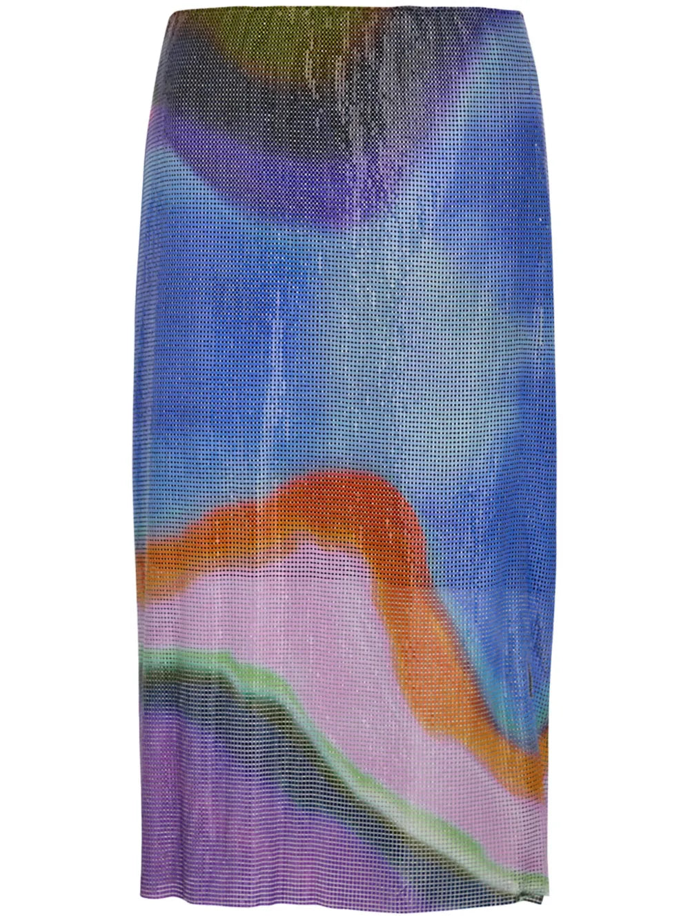 Auro Glowmesh Straight Skirt