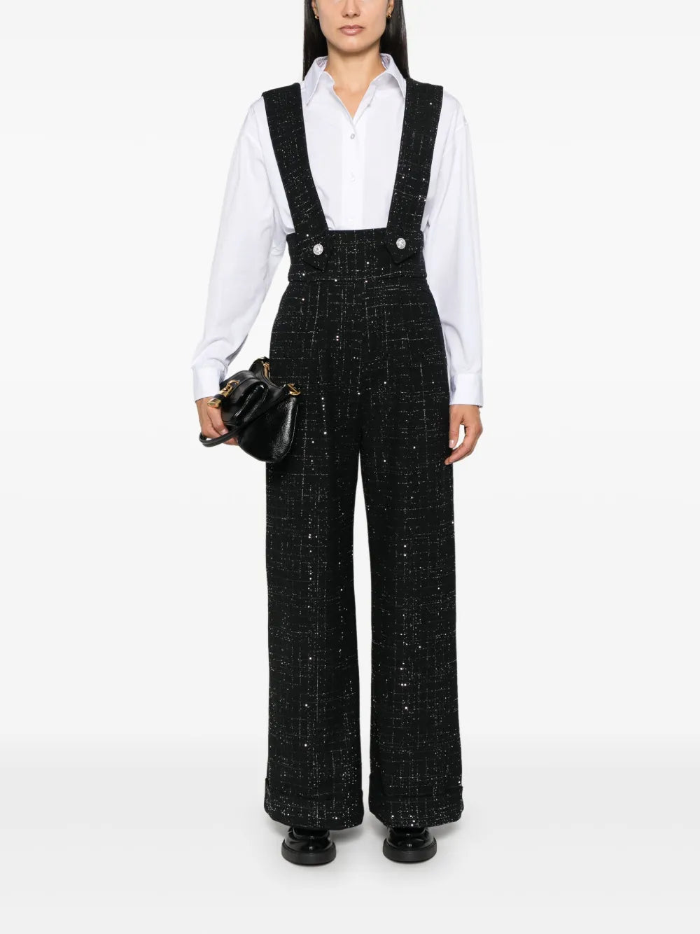Sequin-Detailing Overalls