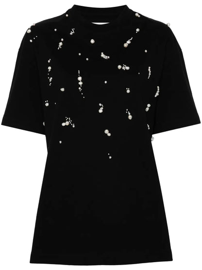 Pearl-Embellished T-Shirt