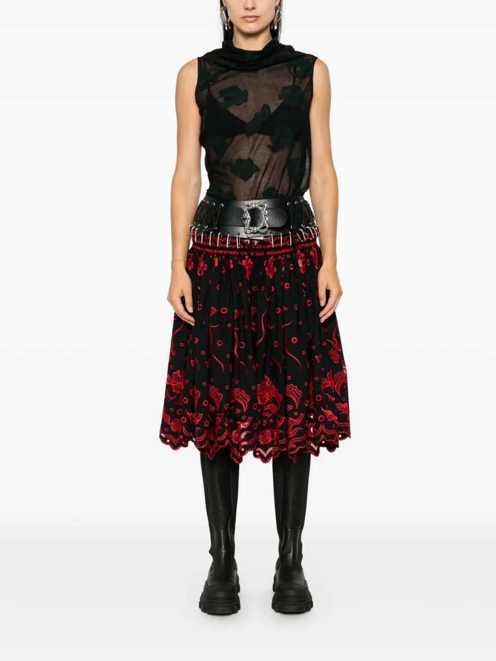 Ida Carabiner Midi Skirt