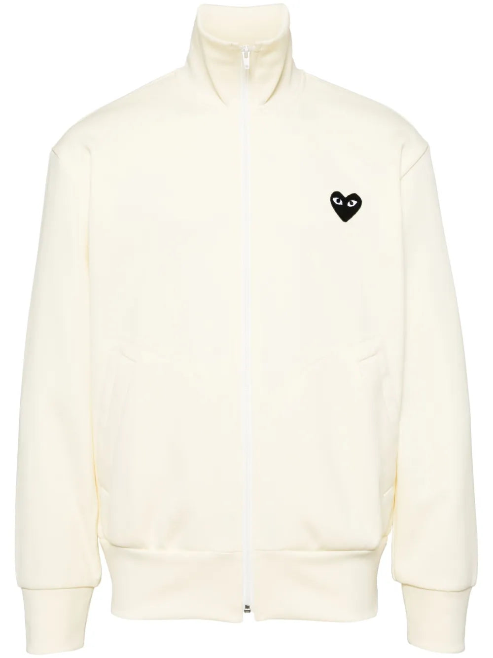 Heart-Print Jersey Track Jacket