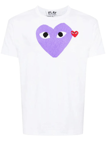 Signature Heart Motif Cotton T-Shirt