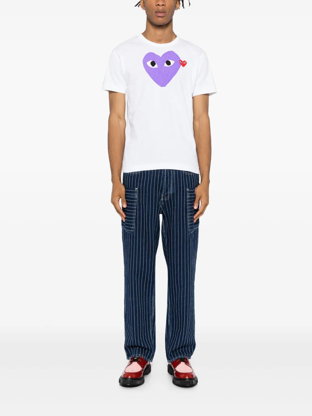 Signature Heart Motif Cotton T-Shirt