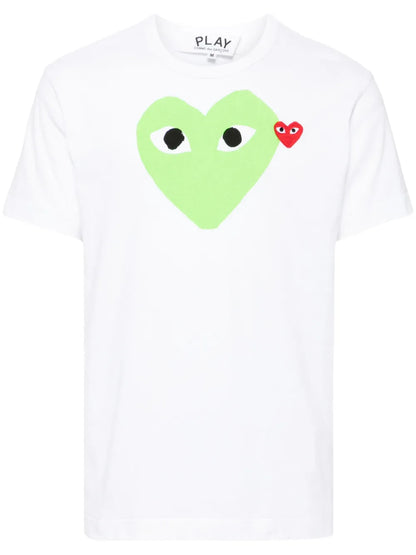 Signature Heart Motif Cotton T-Shirt