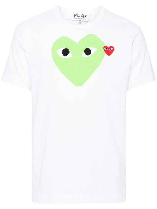 Signature Heart Motif Cotton T-Shirt