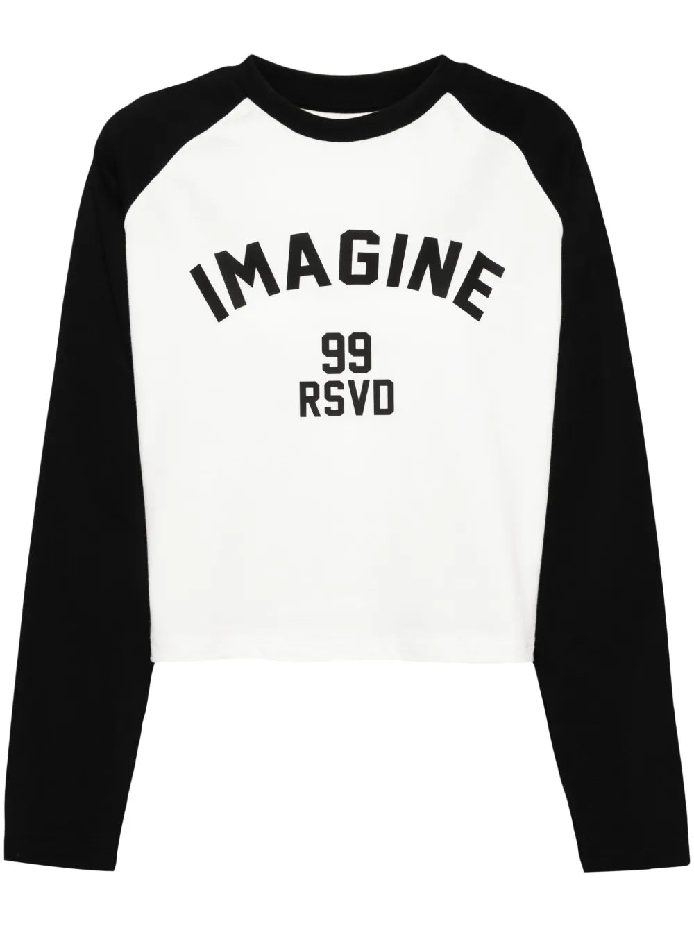 Slogan-Printed Raglan-Sleeved T-Shirt