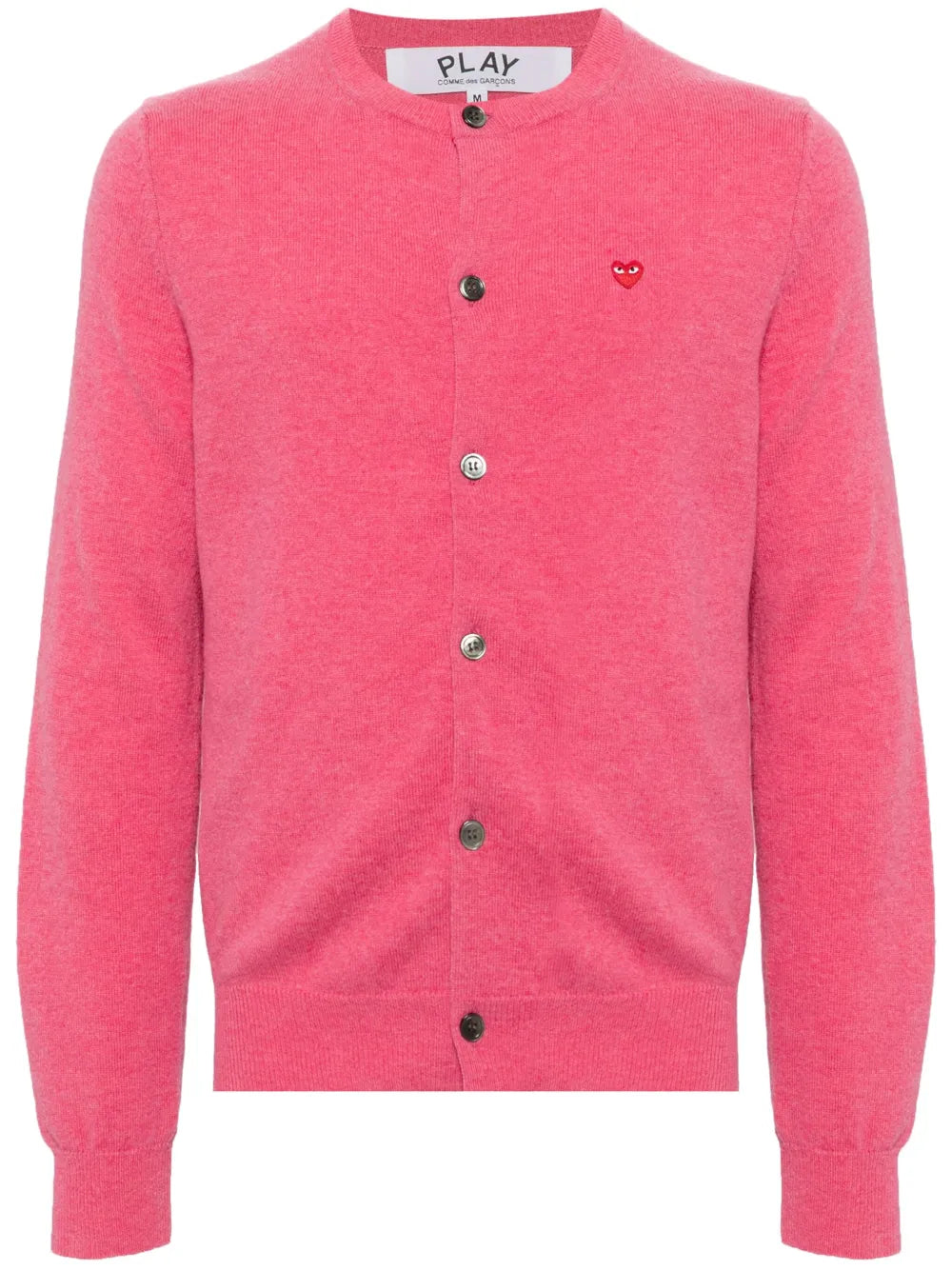 Heart-Patch Wool Cardigan