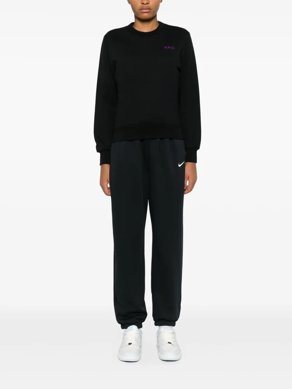 Flocked-Logo Sweatshirt
